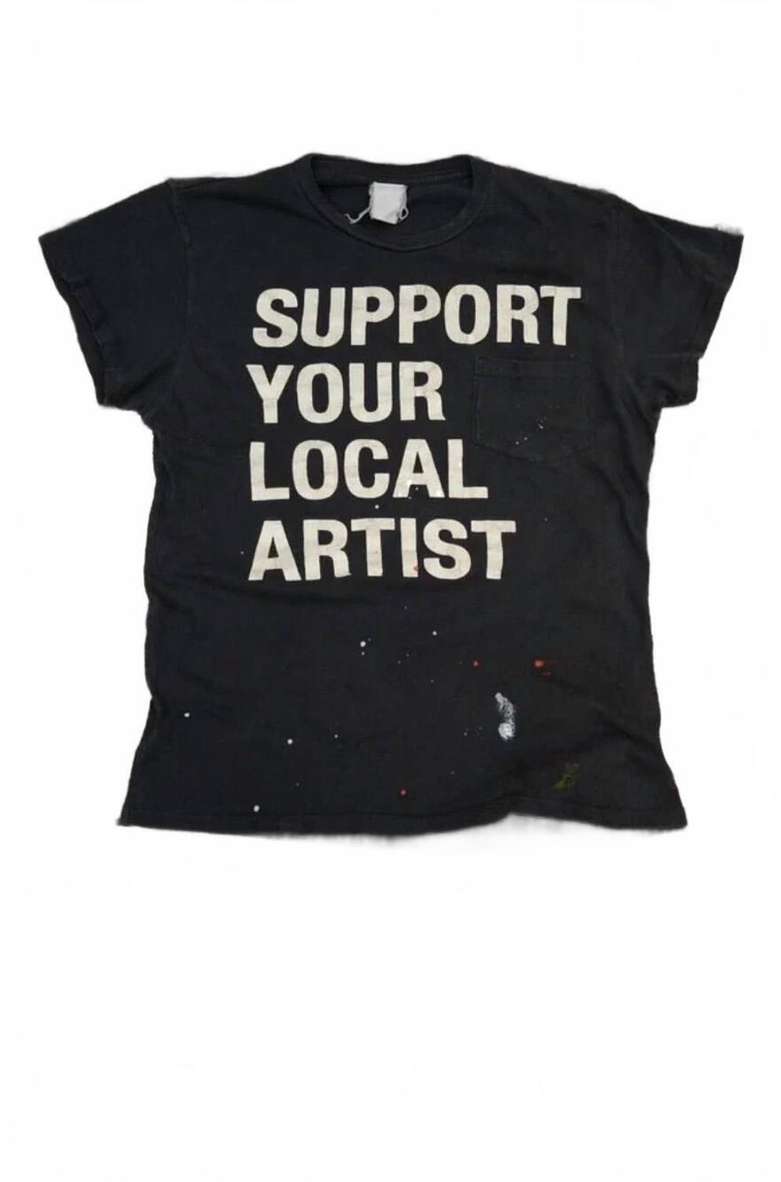 NEW MADEWORN unisex - support local artist pocket tee in gray